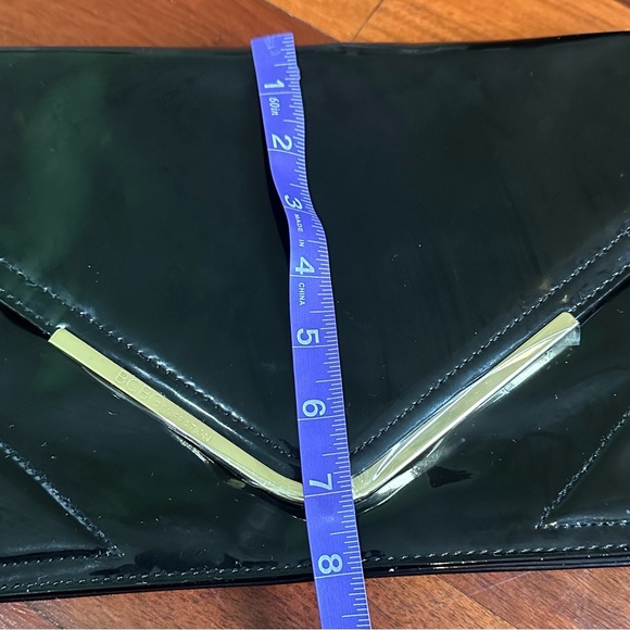 BCBG Generation Oversized Envelope Bag Clutch Black - Picture 7 of 11